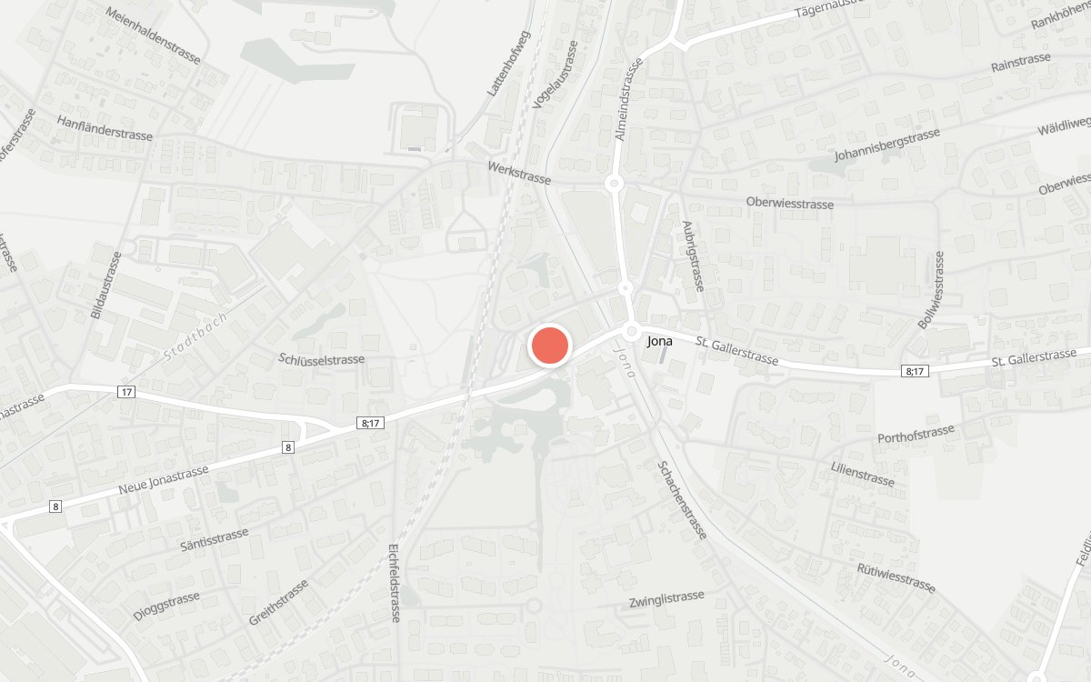 Karte: Steiner, Bühlstrasse 9, 8645 Jona
