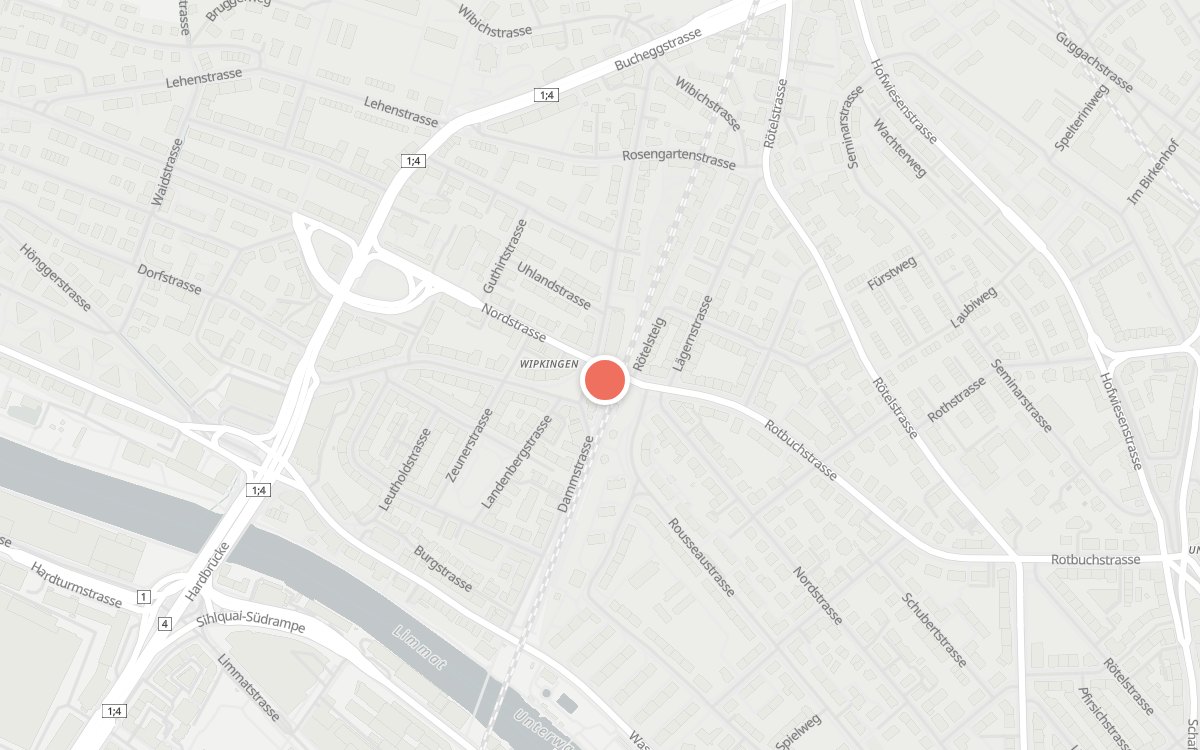 Karte: Nordbrücke, Dammstrasse 58, 8037 Zürich