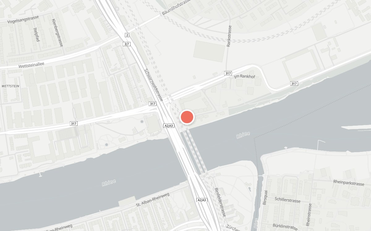 Karte: Rhyläx Café, Eisenbahnweg 24, 4058 Basel