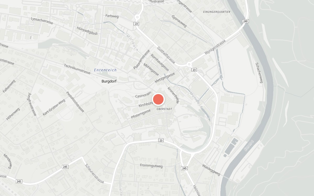 Karte: Stadthaus, Kirchbühl 2, 3400 Burgdorf