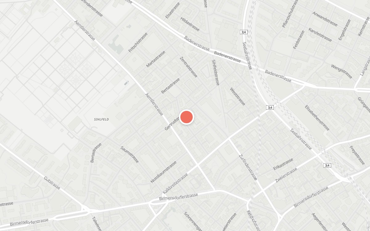 Karte: Da Michelangelo, Gertrudstrasse 37, 8003 Zürich