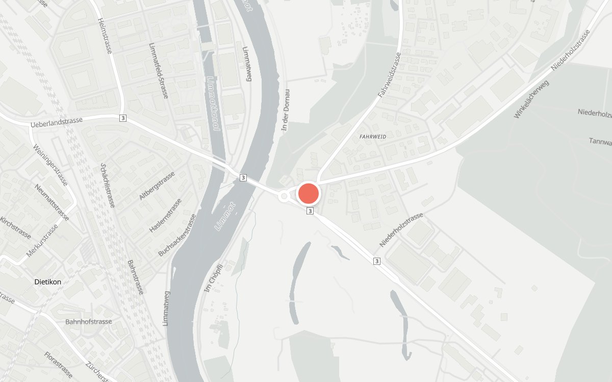 Karte: Limmatbrücke, Zürich