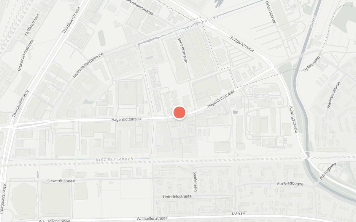 Karte: Steiner-Beck, Hagenholzstrasse 85, Zürich