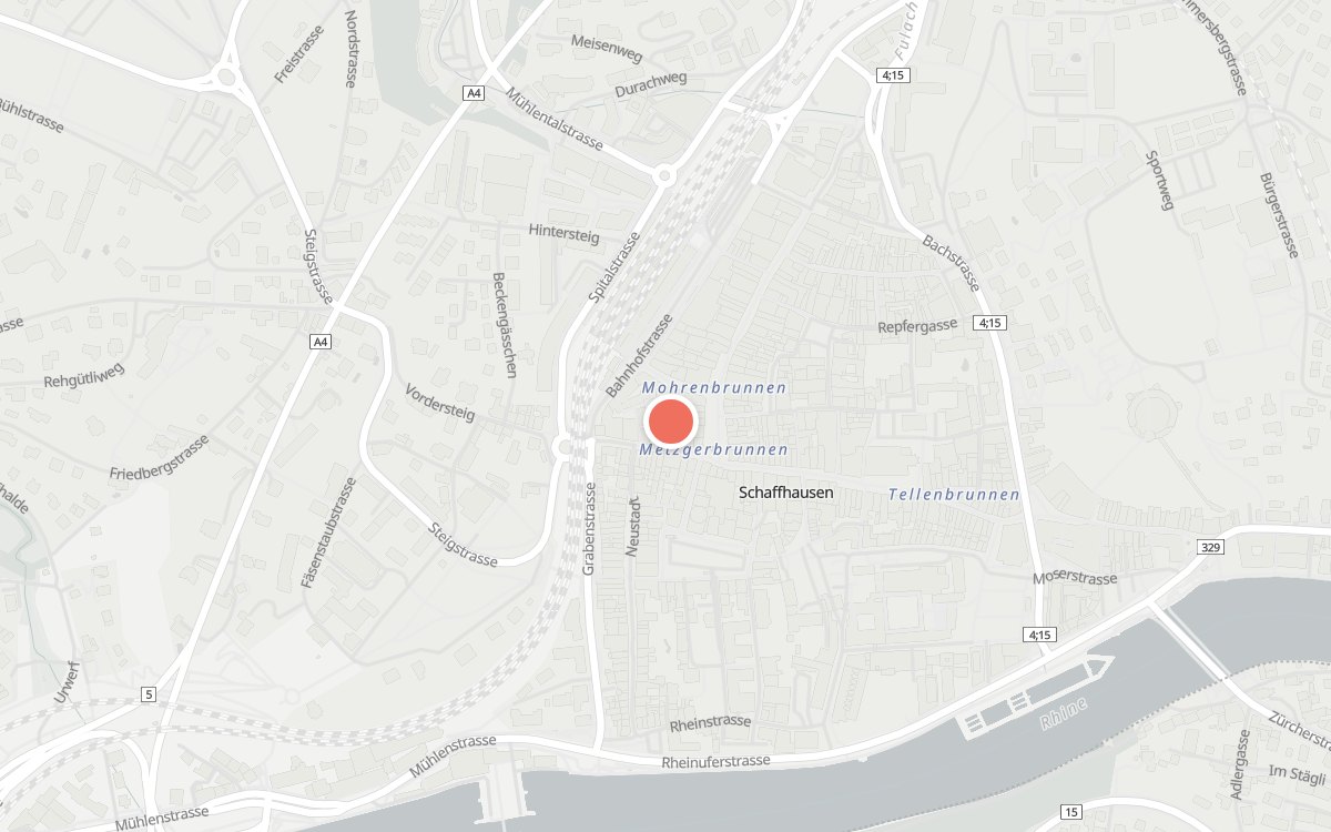 Karte: Suren's, Posthof 5, 8200 Schaffhausen