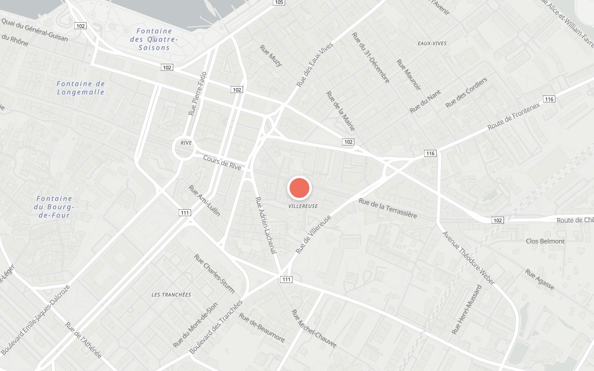 Plan : Chez Moi-Tapas Nocturnes, Rue de la Terrassière 14, 1207 Genève
