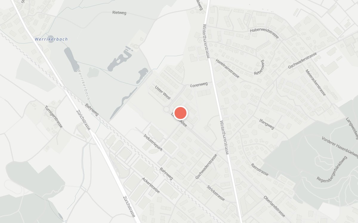 Karte: Flor, Loren-Allee 20, 8610 Uster