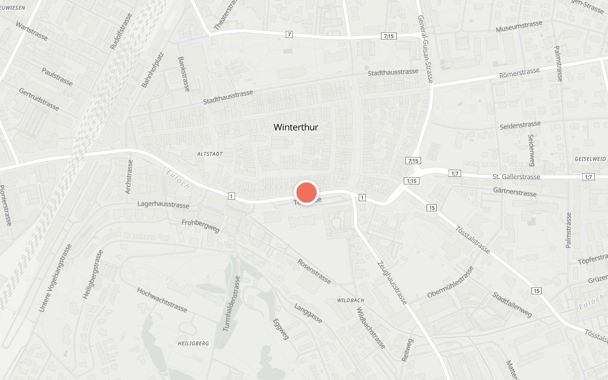 Karte: Tamam, Technikumstrasse 28, 8400 Winterthur
