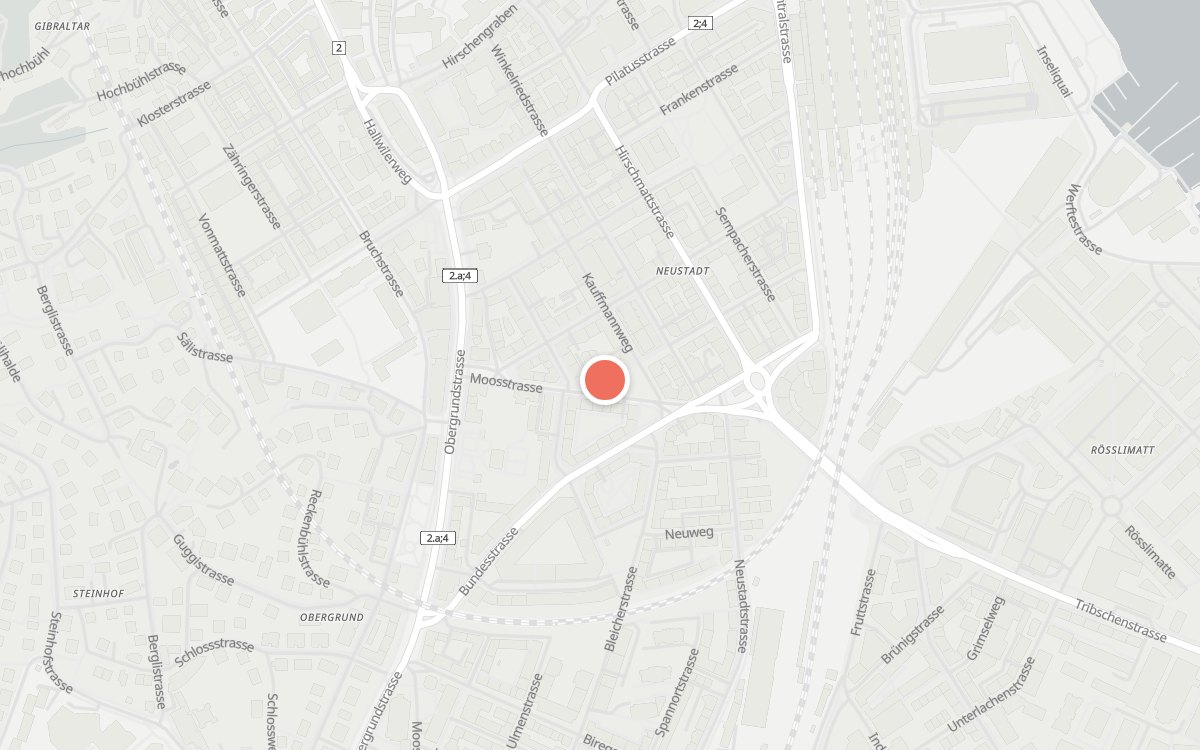 Karte: Wolf, Waldstätterstrasse 3, 6003 Luzern