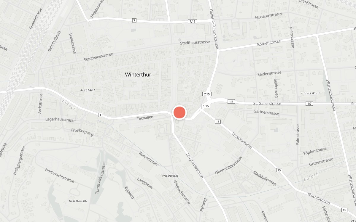 Karte: Bistro Alte Kaserne, Technikumstrasse 8, 8403 Winterthur