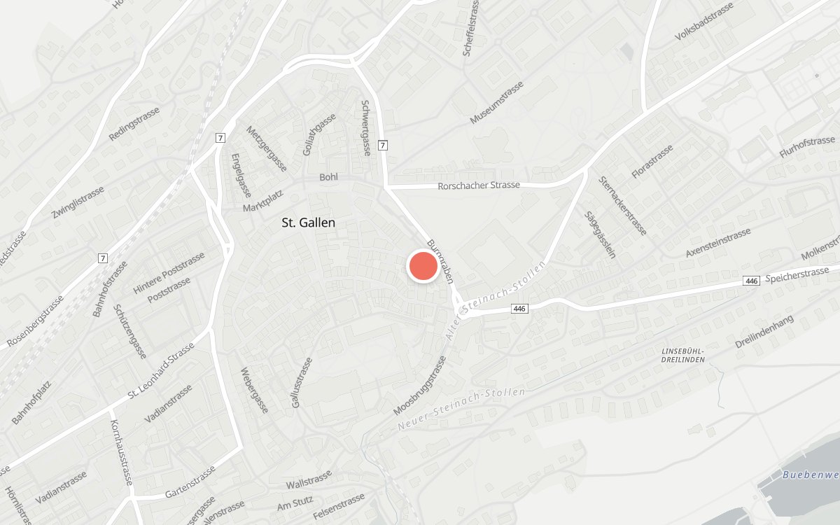 Karte: Corso, Brühlgasse 37, 9000 St. Gallen