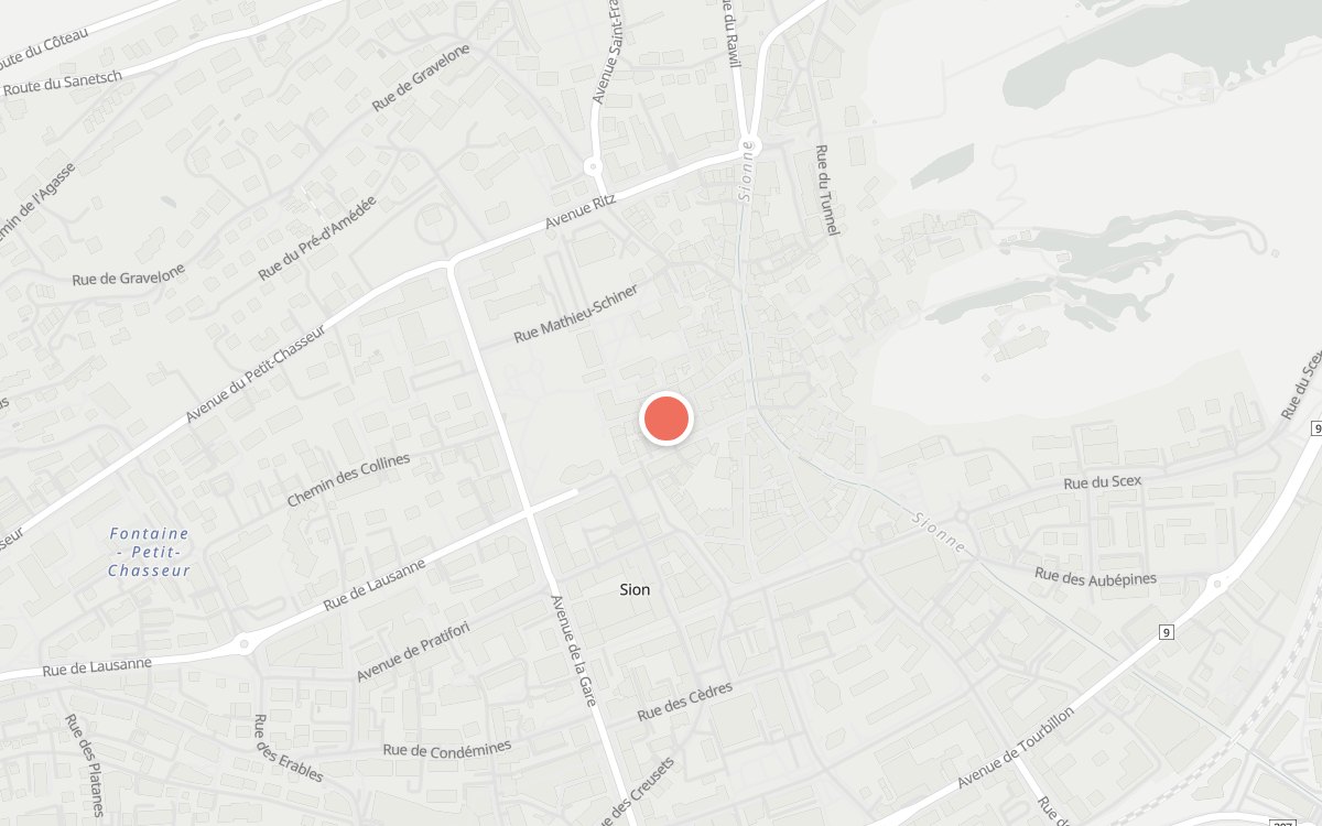 Plan : Alex, Rue de Conthey 13, 1950 Sion