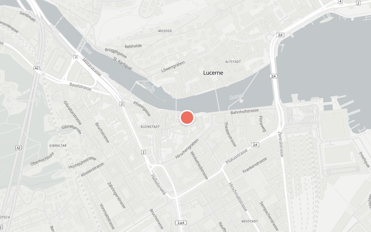 Karte: Opus, Bahnhofstrasse 16, 6003 Luzern