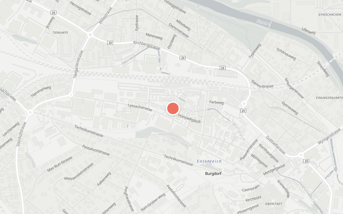 Karte: Restaurant & Bar B5, Bahnhofstrasse 90, 3400 Burgdorf