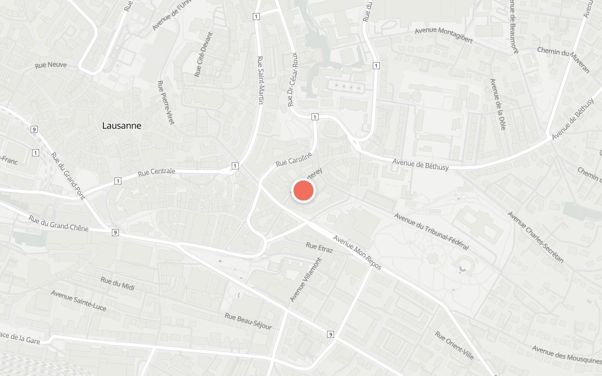 Plan : Le Java, Rue Marterey 36, 1005 Lausanne