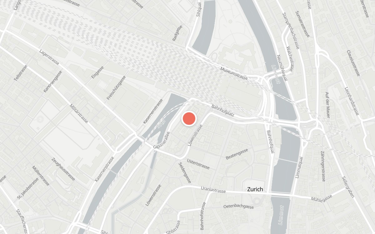 Karte: Schützengasse, Schützengasse 32, 8001 Zürich