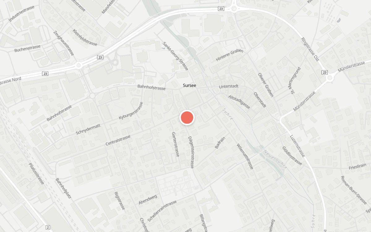 Karte: Theo's Gastropub, Centralstrasse 9, 6210 Sursee