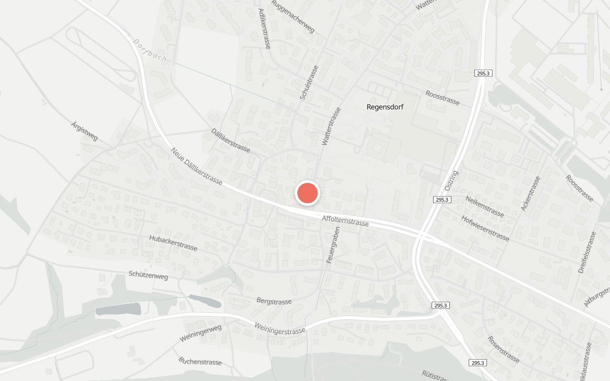 Karte: Gasthof Hirschen, Watterstrasse 9, 8105 Regensdorf