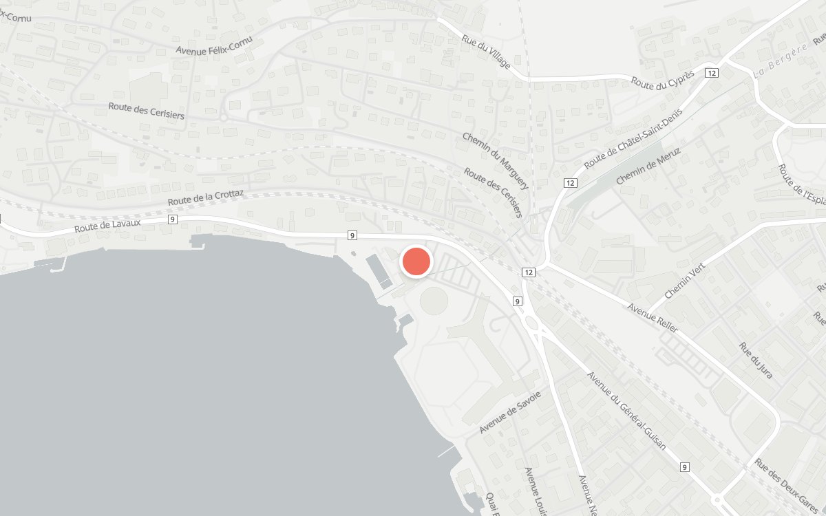 Plan : La Trattoria de Vevey-Corseaux Plage, Vevey
