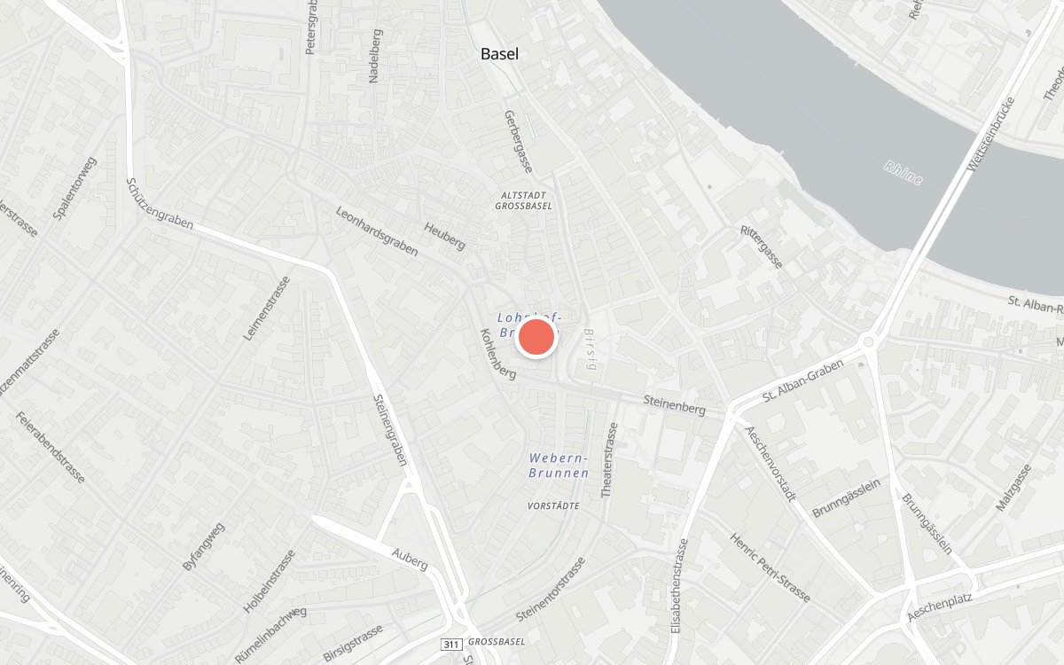 Karte: Hotel Brasserie au Violon, Im Lohnhof 4, 4051 Basel
