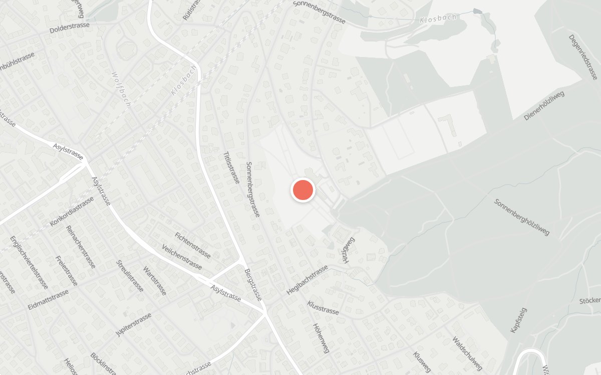 Karte: Sonnenberg, Hitzigweg 15, Zürich
