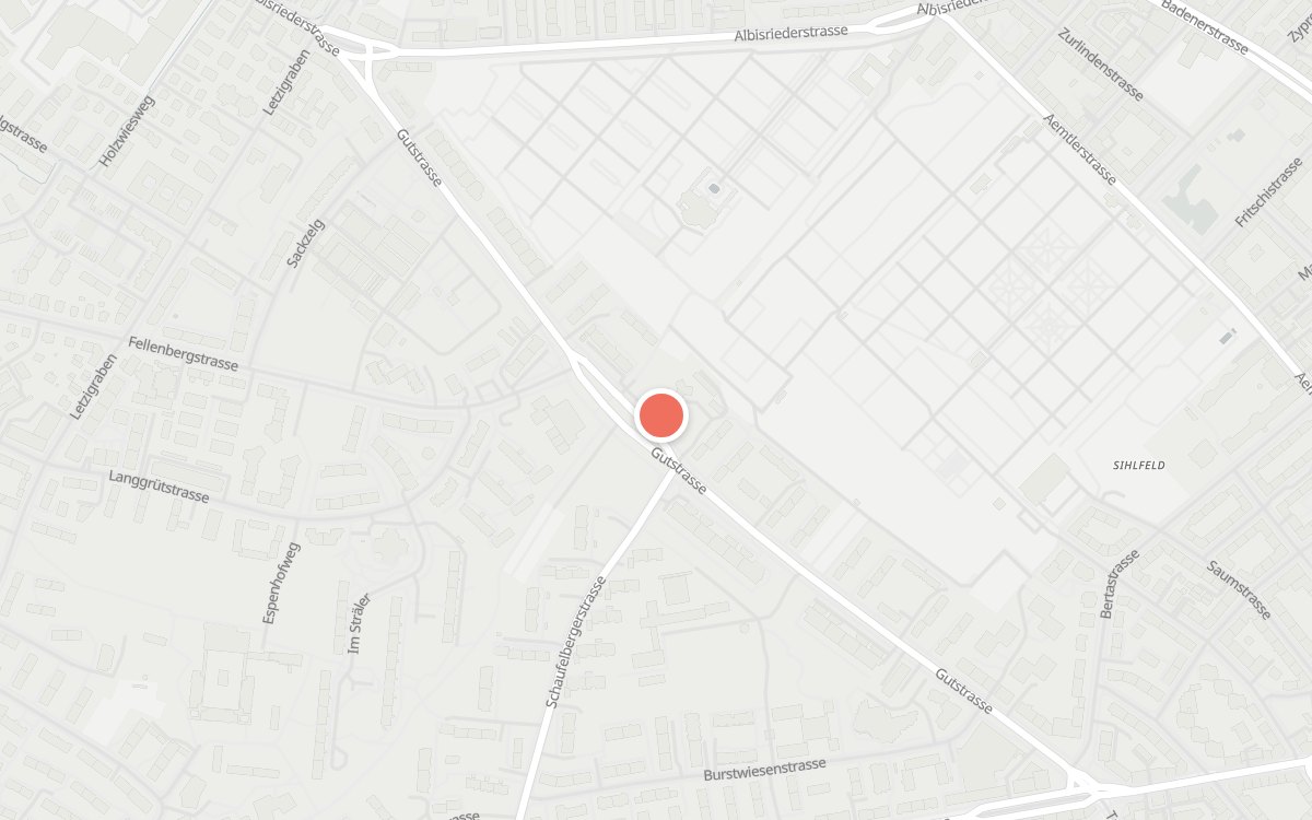 Karte: Kafi Guet, Gutstrasse 152, 8055 Zürich