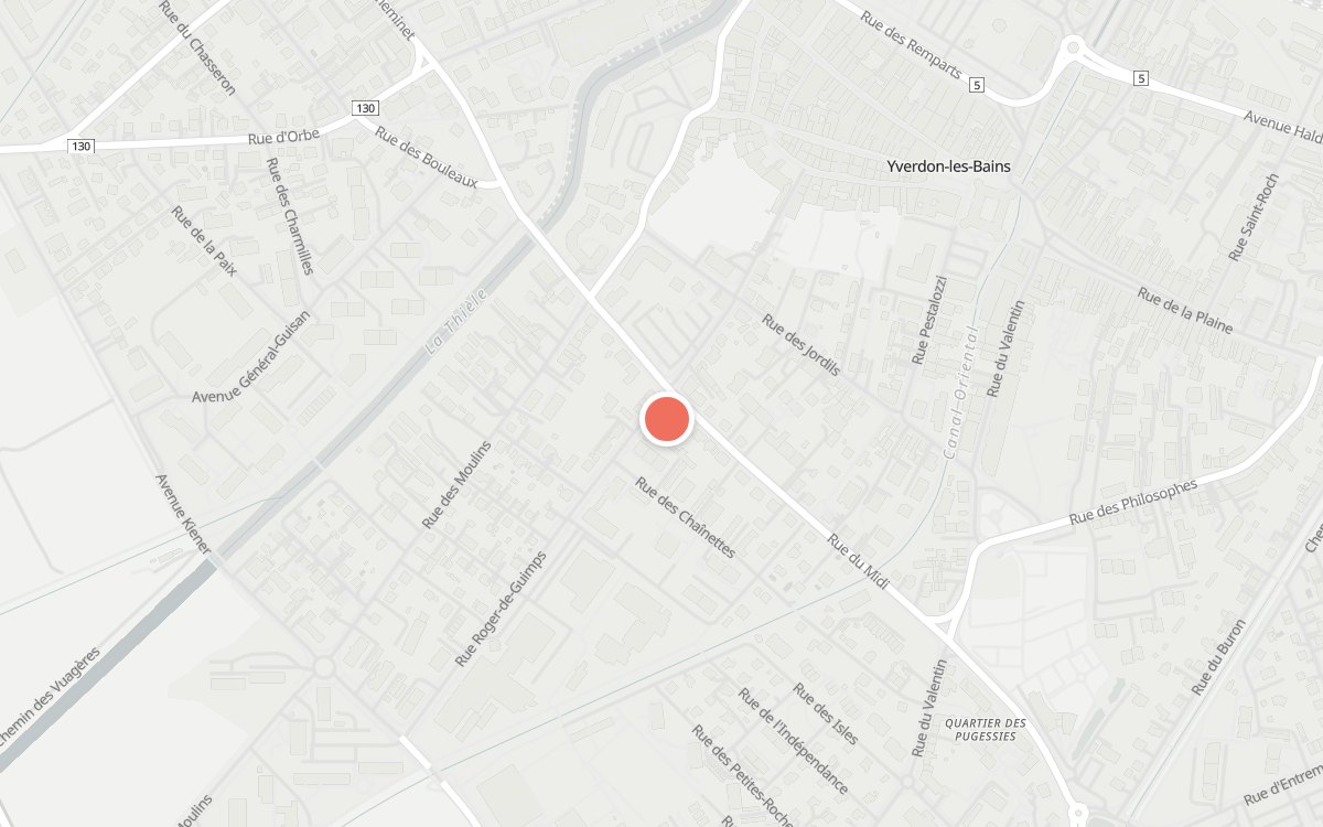 Plan : Tamnanthai, Rue du Midi 12, 1400 Yverdon-les-Bains