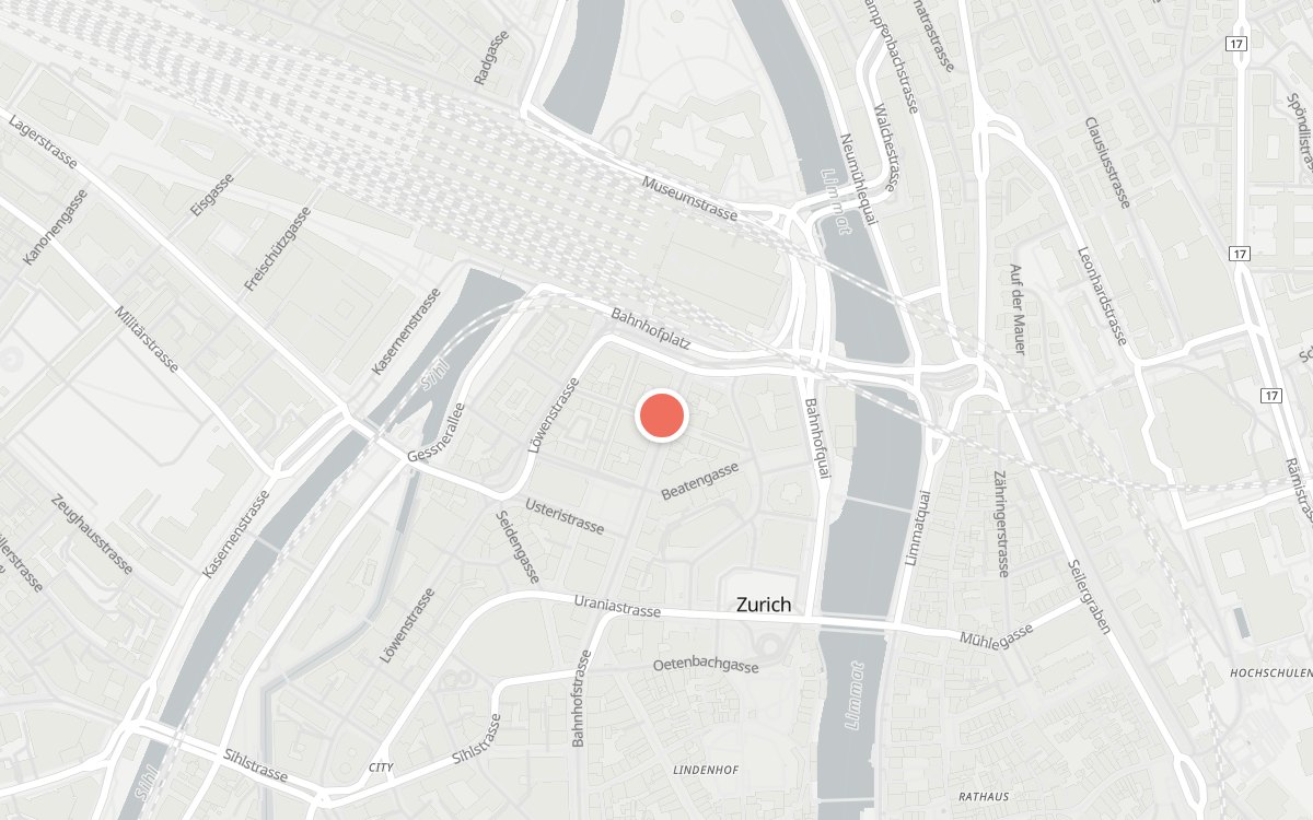 Karte: Bachmann, Bahnhofstrasse 89, 8001 Zürich