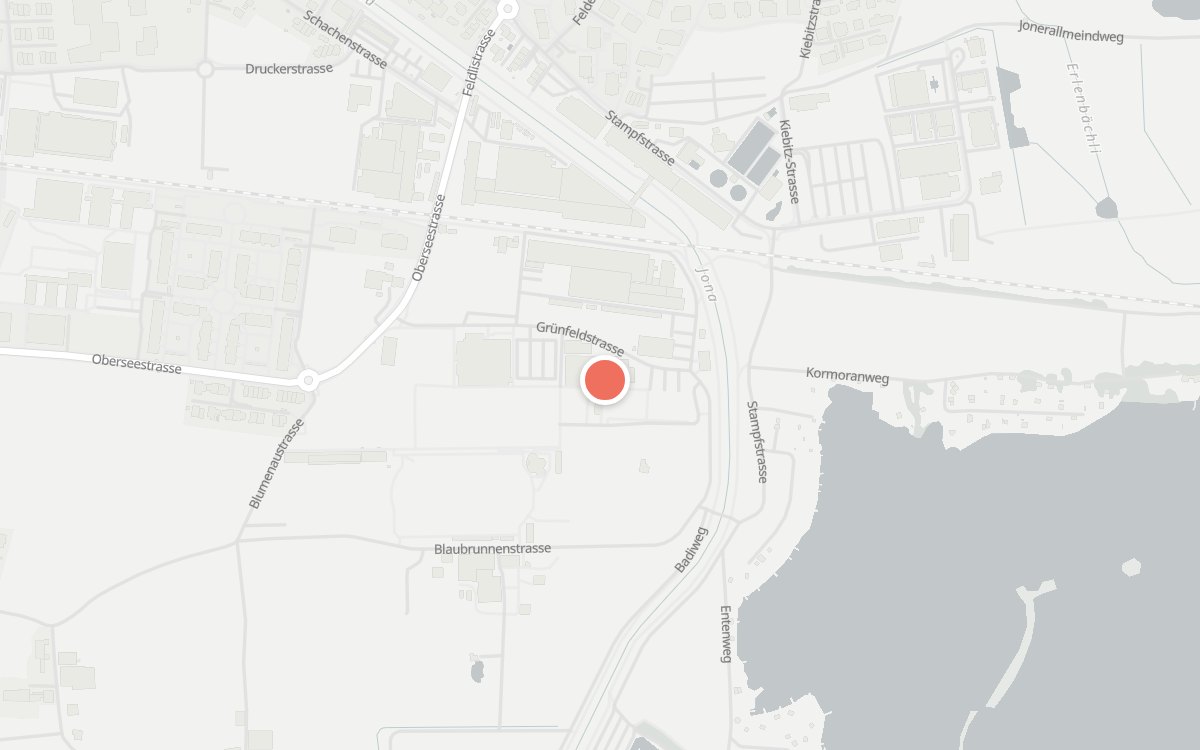 Karte: Ristorante Grünfeld, Grünfeldstrasse 20, 8645 Jona