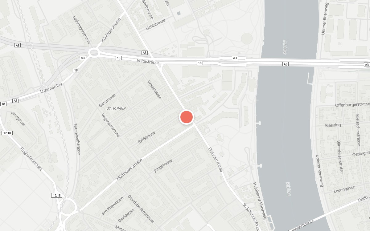 Karte: Vogesenstube, Elsässerstrasse 49, 4056 Basel