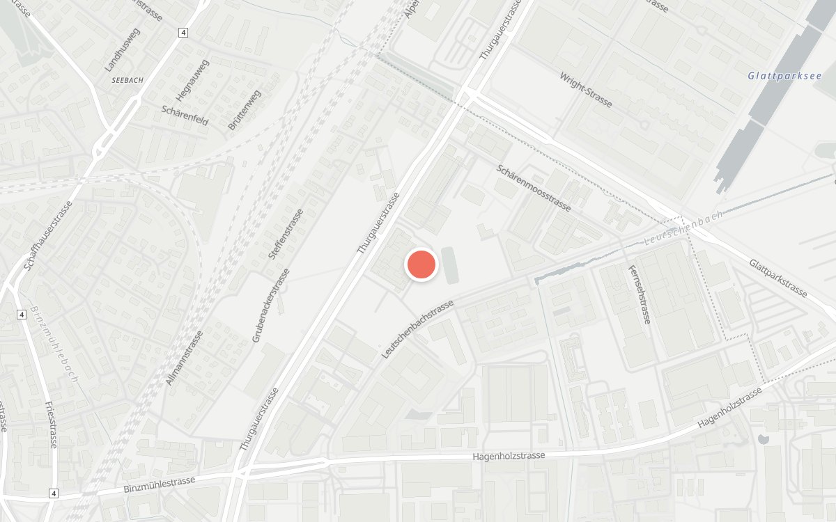 Karte: Vitabella, Thurgauerstrasse 74, 8050 Zürich