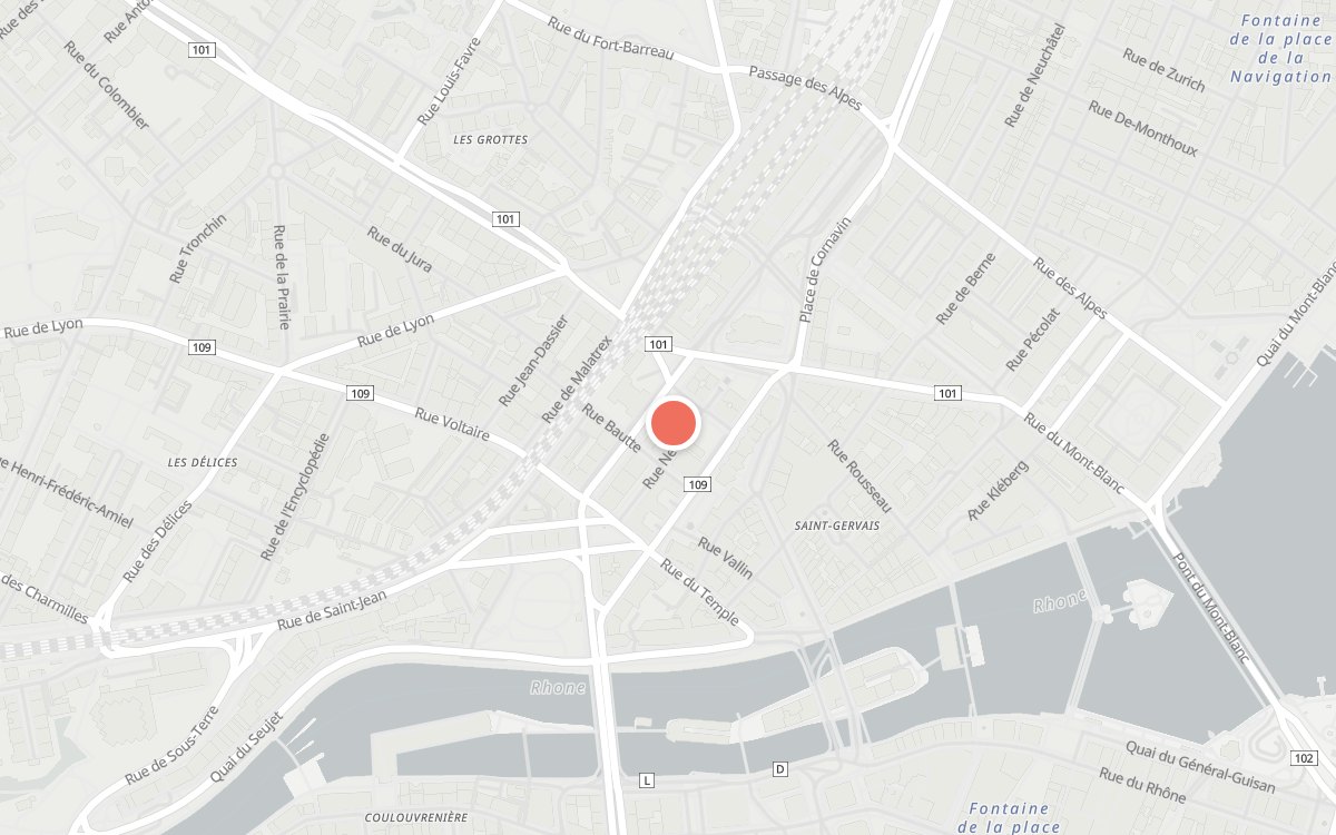 Plan : Kung fu, Boulevard James-Fazy 14, Genève
