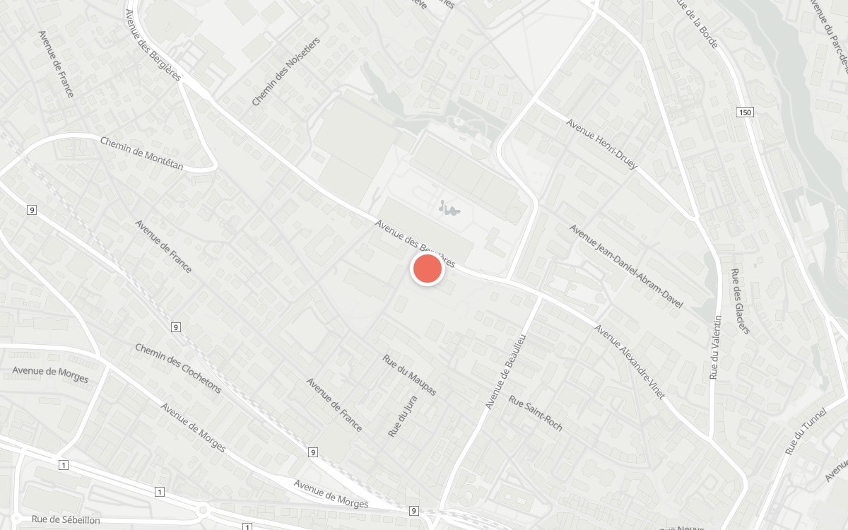 Plan : Tea Room de Beaulieu, Avenue des Bergières 15, 1004 Lausanne