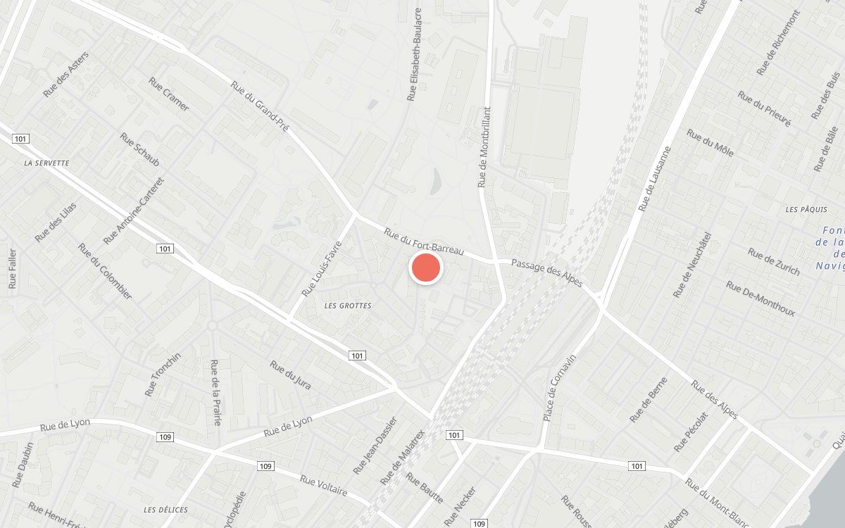 Plan : Le Lexique, Rue de la Faucille 14, 1201 Genève