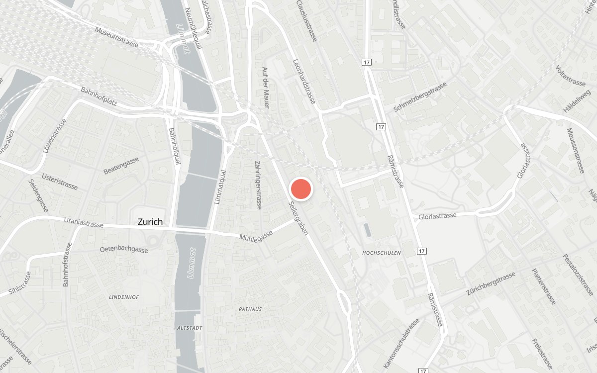 Karte: St. Josef, Hirschengraben 64, 8001 Zürich