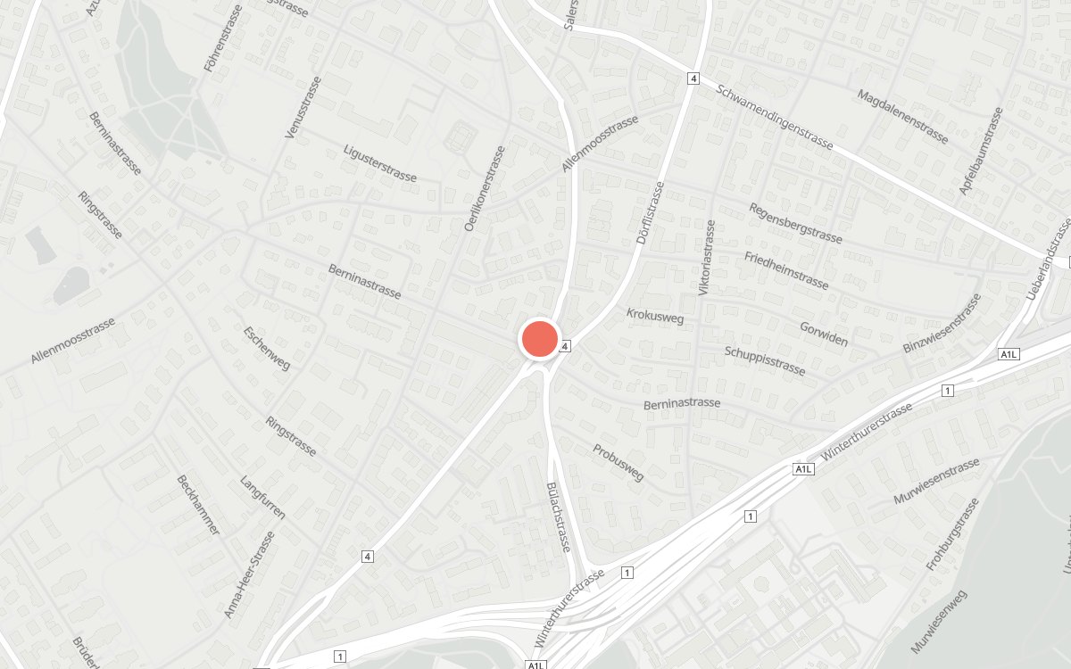 Karte: Wüst Bäckerei, Schaffhauserstrasse 257, 8057 Zürich