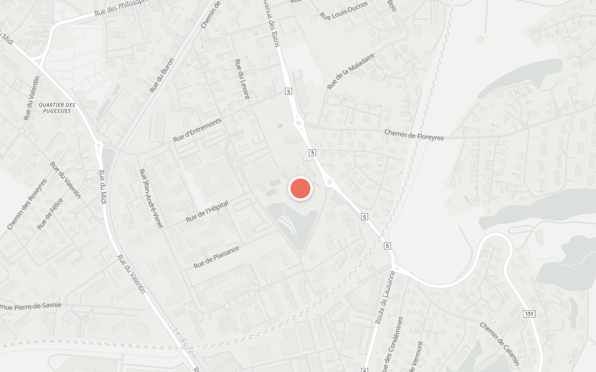 Plan : Grand Hôtel des Bains, Avenue des Bains 22, Yverdon-les-Bains