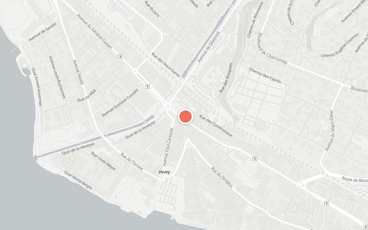 Plan : Astra Hotel, Place de la Gare 4, 1800 Vevey