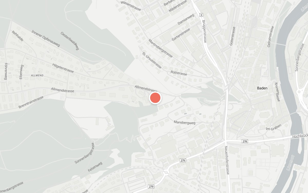 Karte: Belvédère, Belvédère 1, 5400 Baden