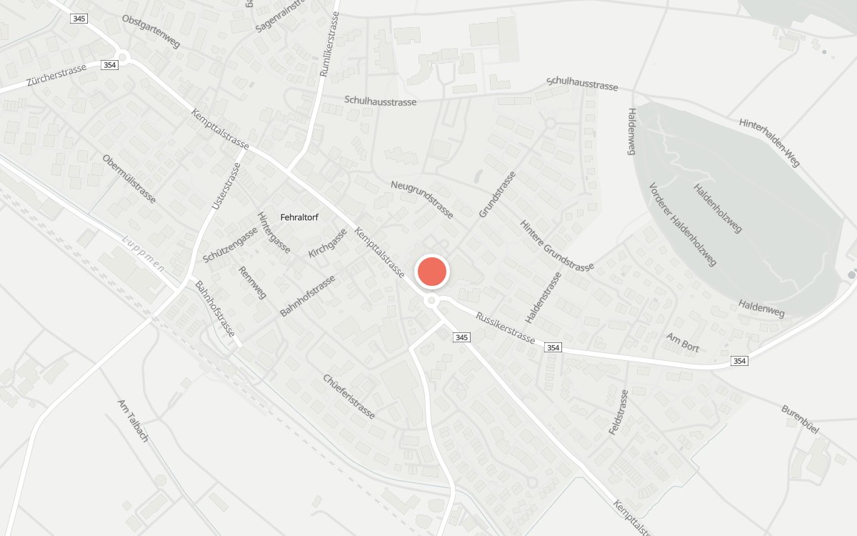 Karte: Dönni, Grundstrasse 1, 8320 Fehraltorf