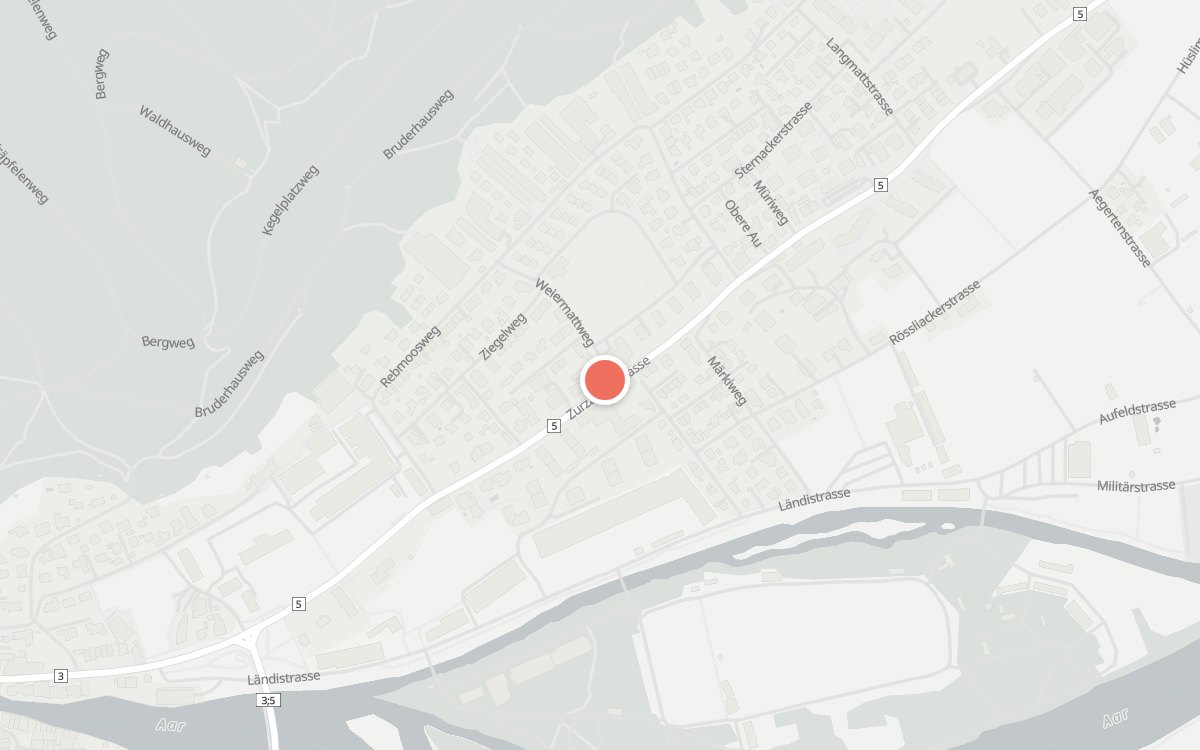 Karte: Maier, Zurzacherstrasse 55, 5200 Brugg AG