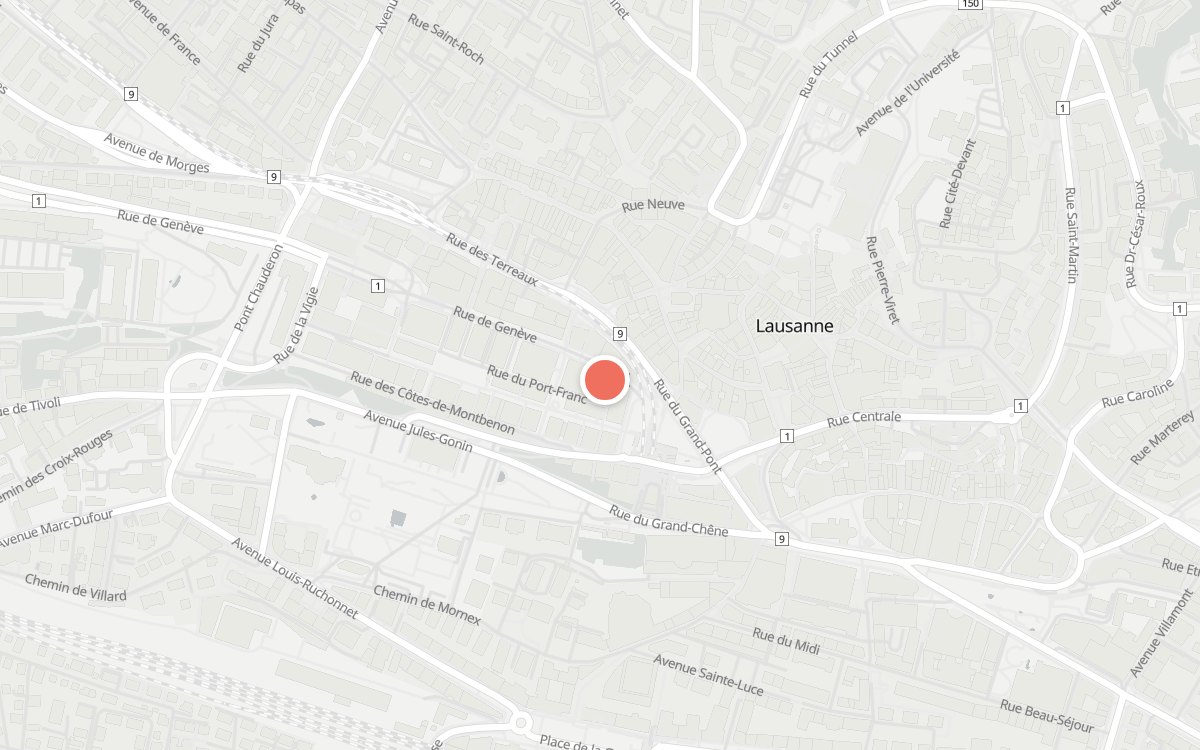 Plan : Tartares & Co, Rue de Genève 7, Lausanne
