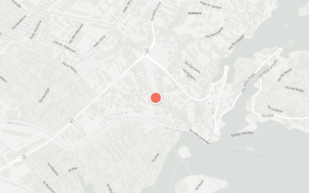 Mappa: Hotel e Ristorante La Tureta, Piazza Grande 43, 6512 Bellinzona
