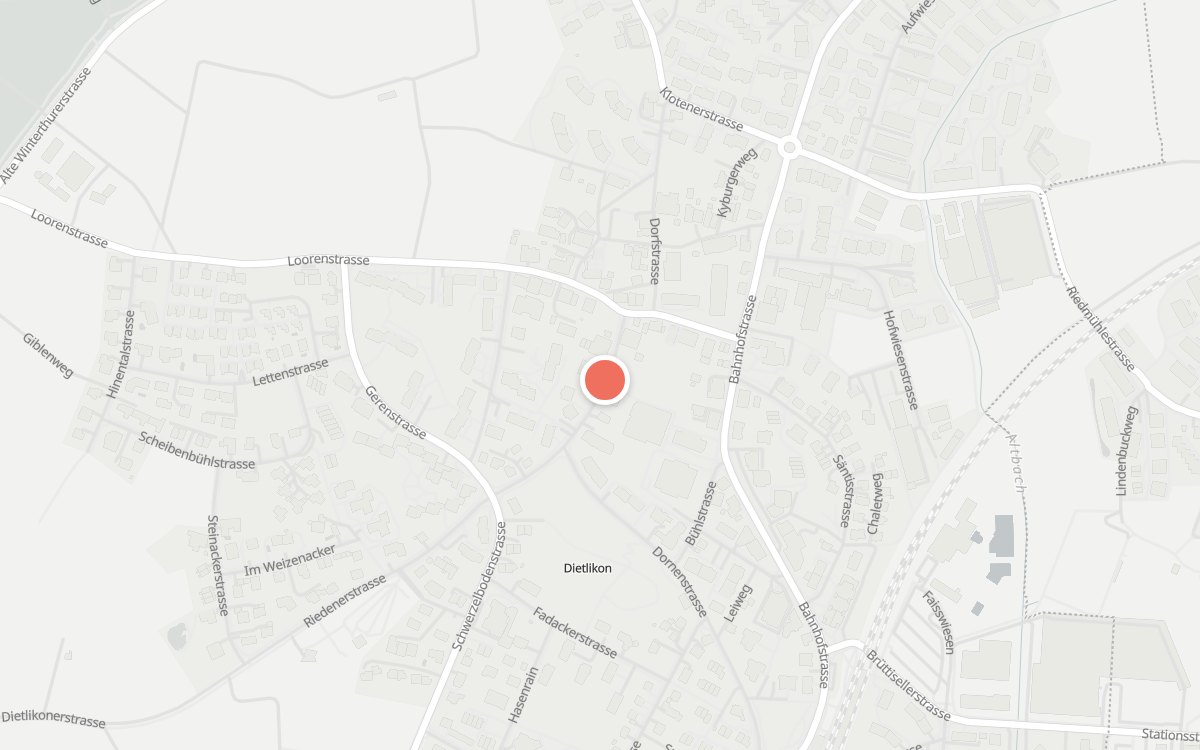 Karte: Rütli, Riedenerstrasse 4, 8305 Dietlikon