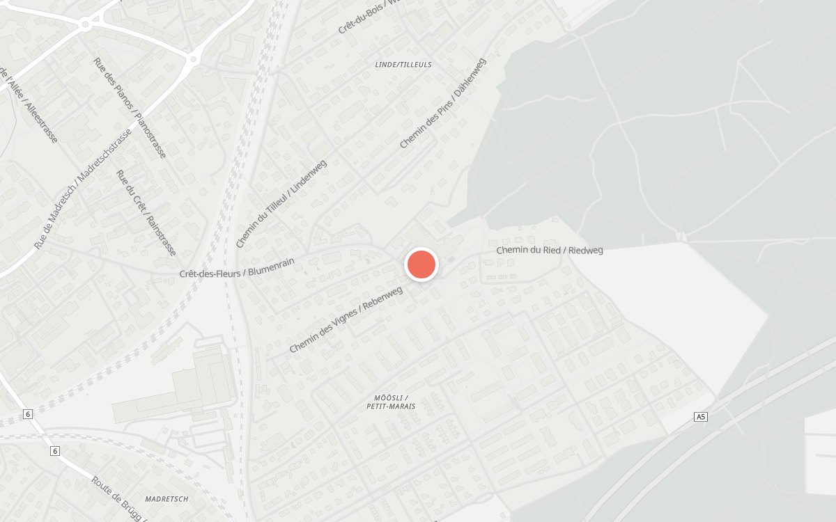 Karte: Restaurant des Tilleuls, Blumenrain 105, 2503 Biel/Bienne