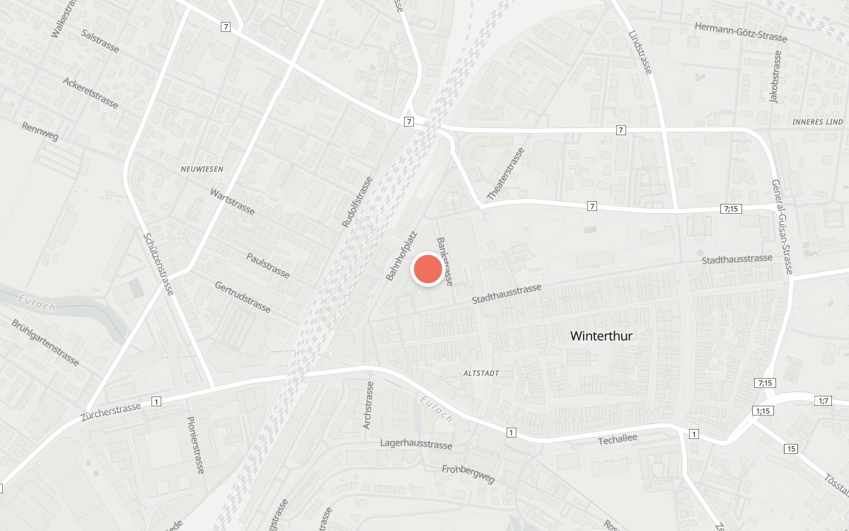 Karte: COALMINE Café, Winterthur
