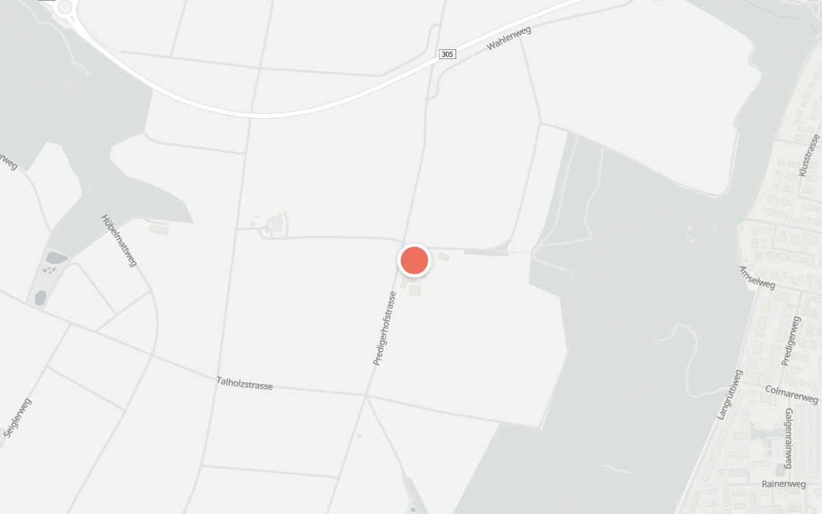 Karte: Predigerhof, Predigerhofstrasse 172, 4153 Reinach BL