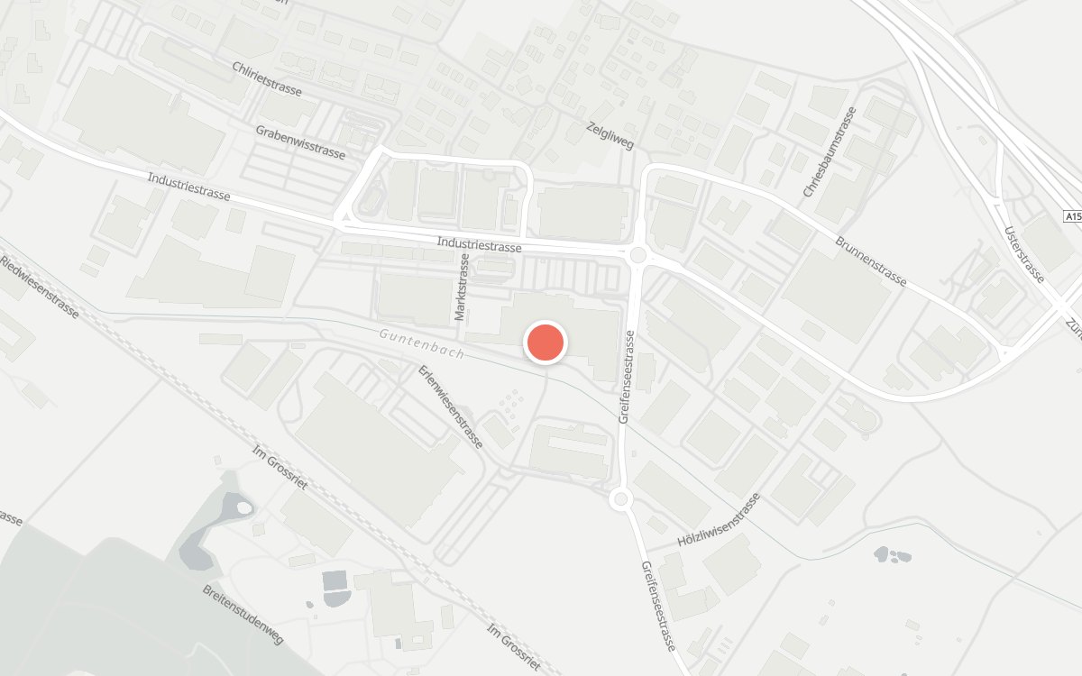Karte: Due Fratelli Volketswil, Industriestrasse 20, 8604 Volketswil