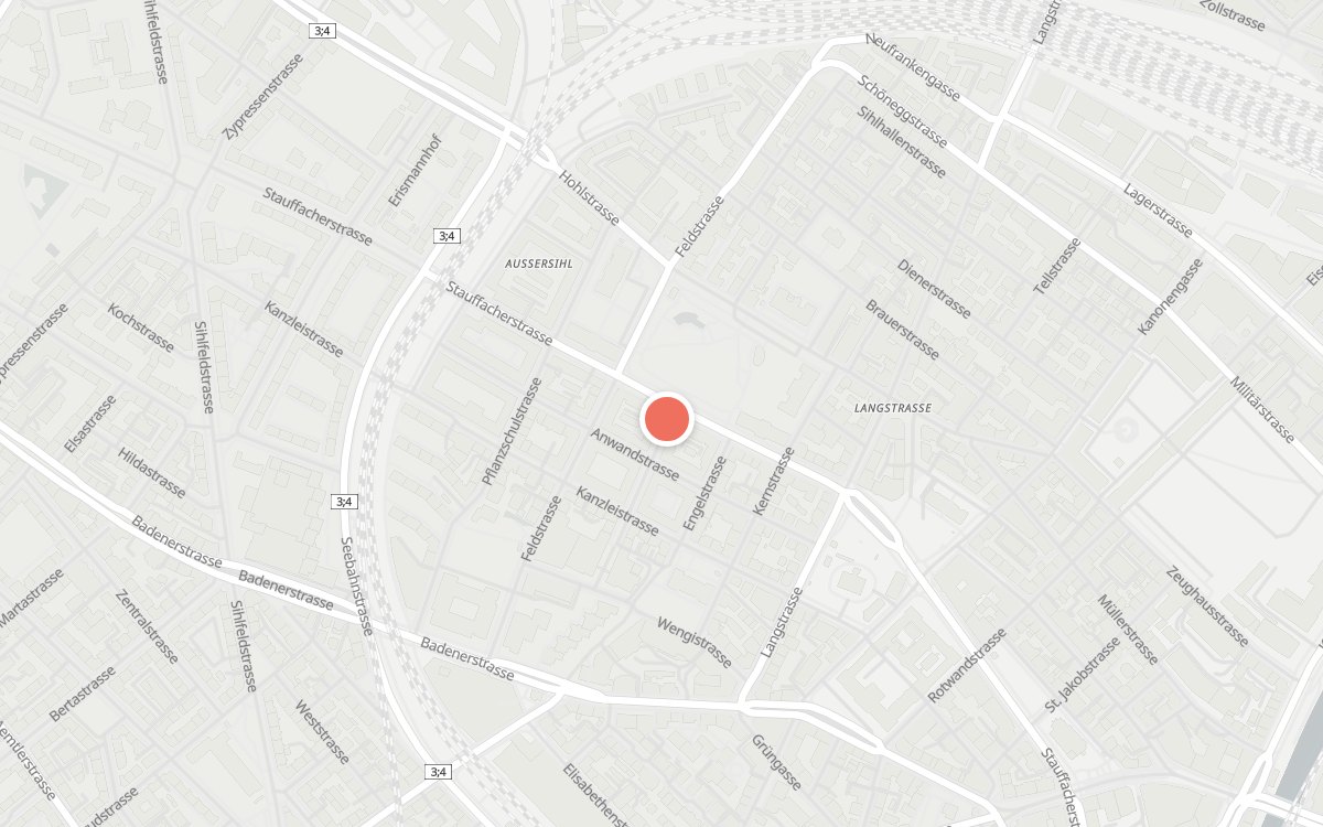 Karte: Kafi für Dich, Stauffacherstrasse 141, Zürich