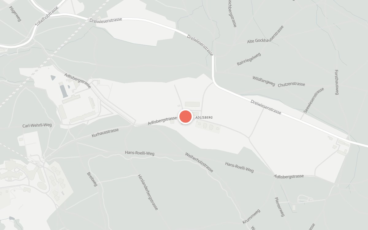 Karte: Adlisberg, Adlisbergstrasse 75, 8044 Zürich