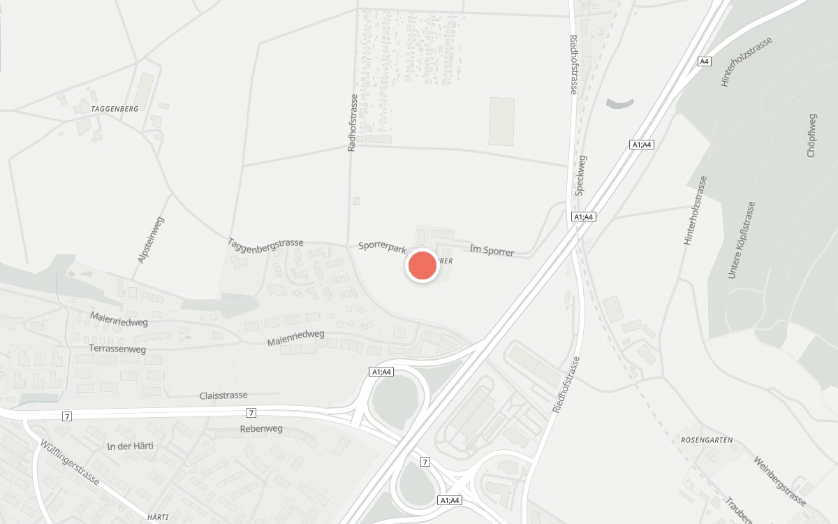 Karte: Sporrer, Sporrerpark 1, 8408 Winterthur